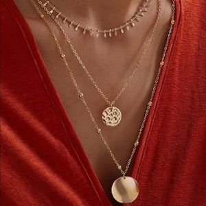 Gold layered necklaces